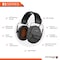 Defender Safety DECITECH E1 Active Hearing Protection, Over the Head Earmuffs NRR 24 Tan DCT-E1-03 - alternate 2